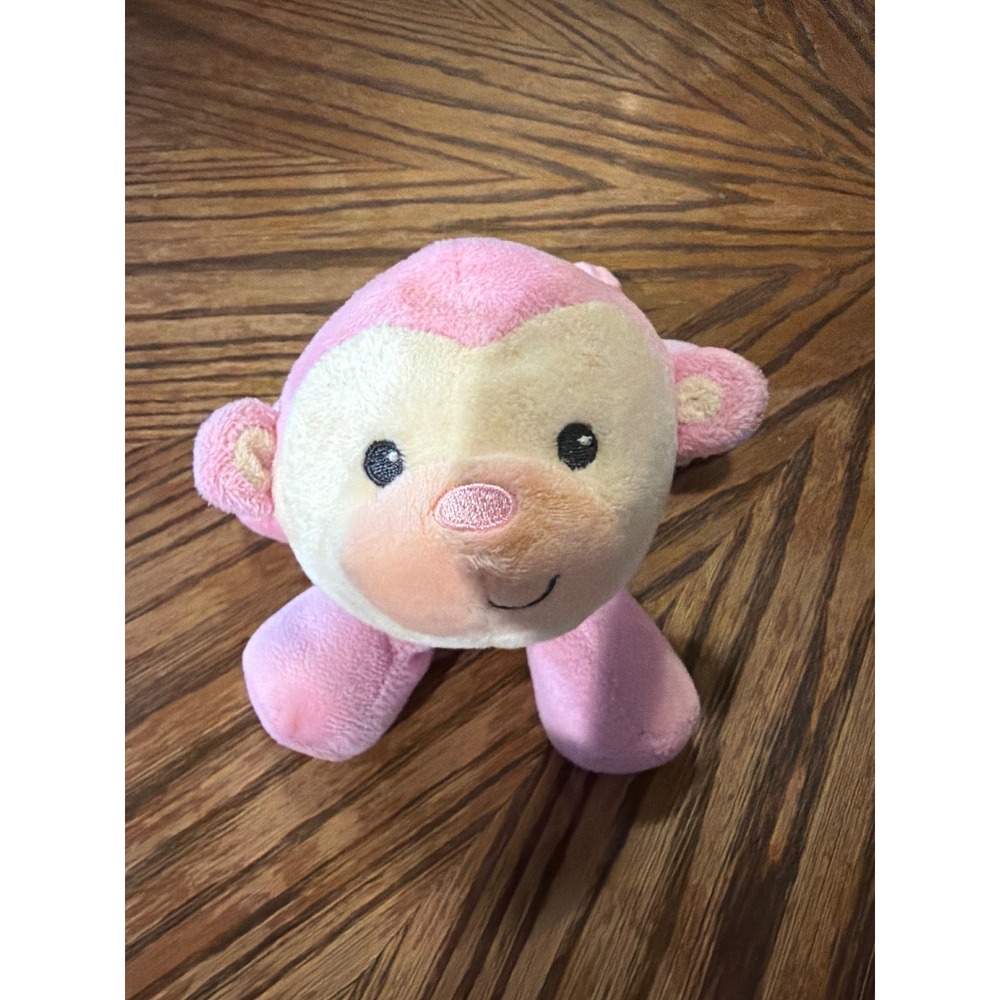 Fisher-Price Pink Monkey Plush Stuffed Animal Toy B5853 2014 Mattel Baby Soft